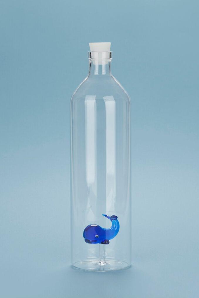 Atlantis Blue Whale glaskaraffel - 1,2 L